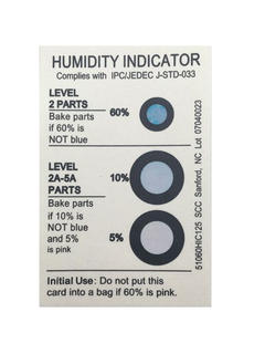 Moisture Indicator Label