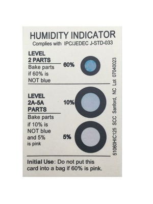 5%10%60% 3 Dots PCB Humidity Indicator Strips