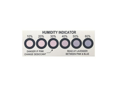10%-60% 6 Spots Blue To Pink Humidity Sensor Strip Humidity Card